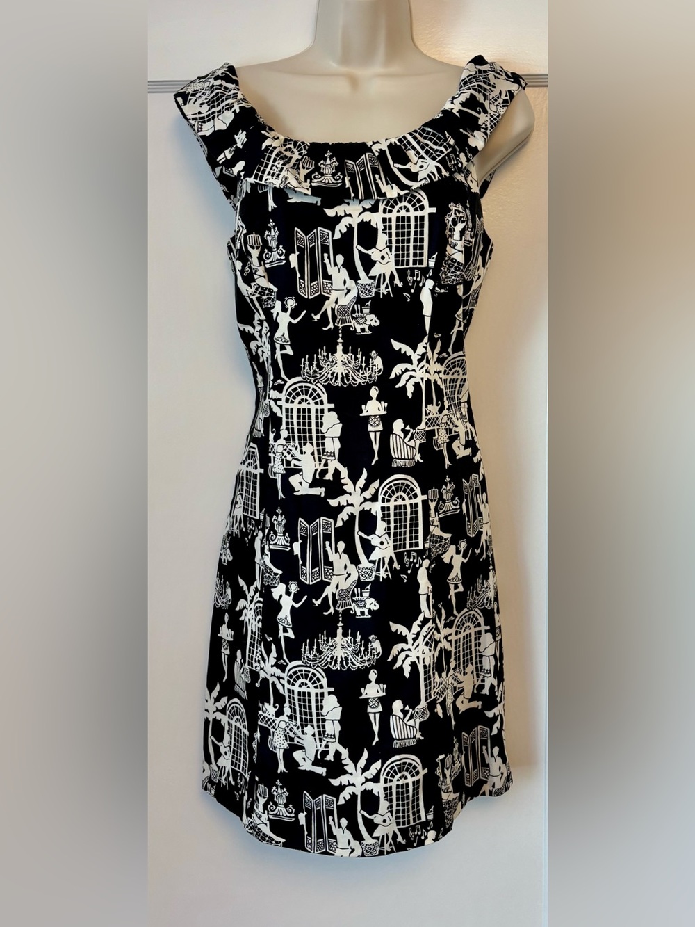 Lilly Pulitzer Dominica Dress in Late Night Toile – Size 6